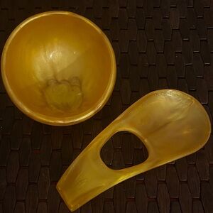 Kenny Mack Designs Resin scoop bowl & spoon rest